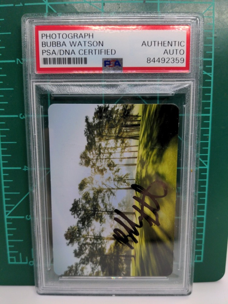 BUBBA WATSON MASTERS CHAMPION AUGUSTA SIGNED PHOTOGRAPH PSA DNA AUTO AUTOGRAPH