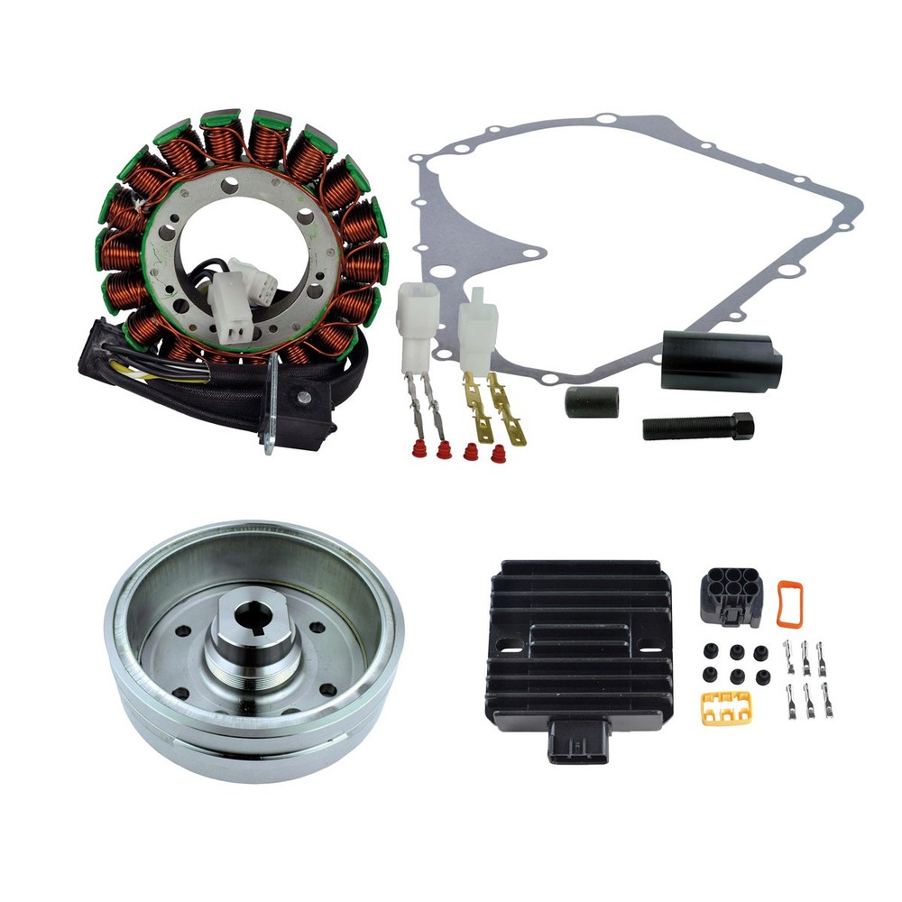 Kit Flywheel Stator Regulator Puller Gasket For Suzuki LTA 400 Eiger Auto 2003