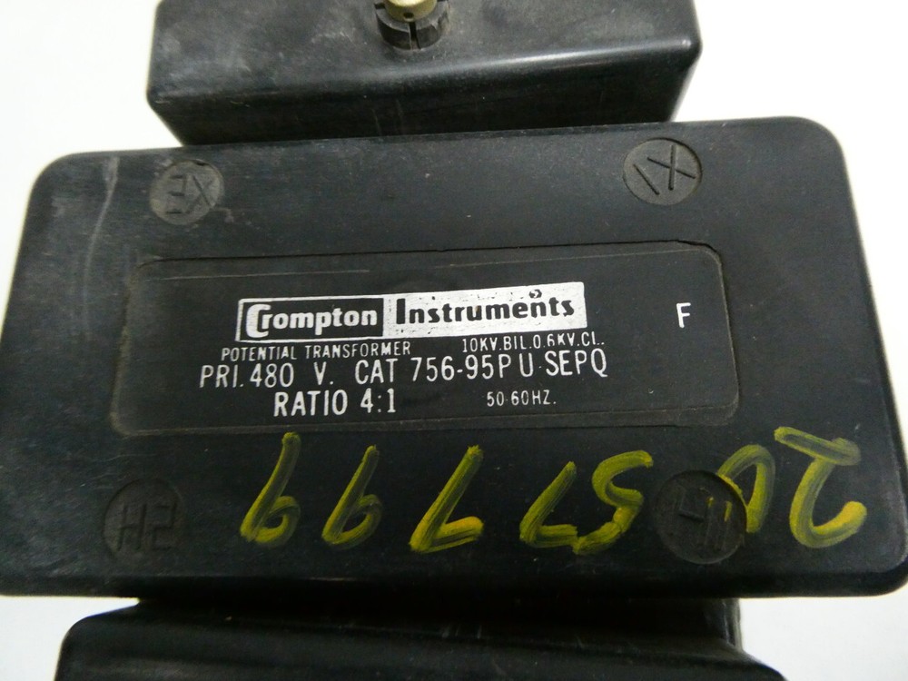 Crompton 756-95PU SEPQ Potential Transformer 4:1 480v-ac