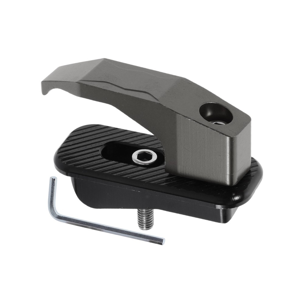 Alluper Alloy Motorcycle Hook for Minio Rectangular 1 Set Titanium Ton