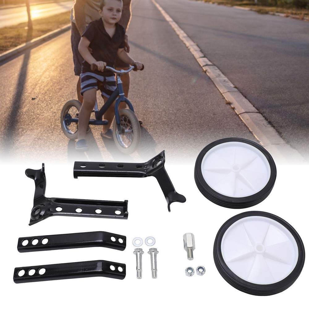 Bicycle Training Wheels Adjustable Steel Plastic Riding Auxiliary Support Wheels