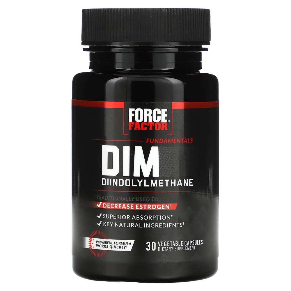 Force Factor DIM Pills to Decrease 30 Count (Pack of 1), Black (Packaging)