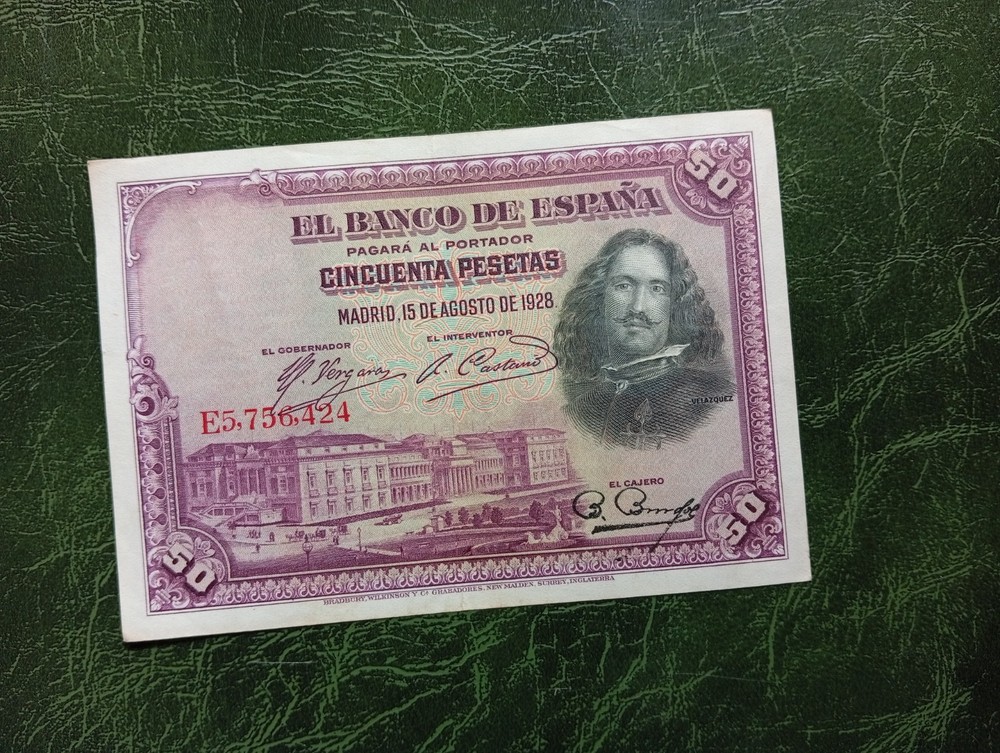 SPAIN Banknotes, 50 Pesetas 1928