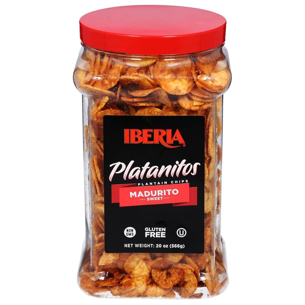 Iberia Naturally Sweet Plantain Chips, 20 oz (Single Pack)
