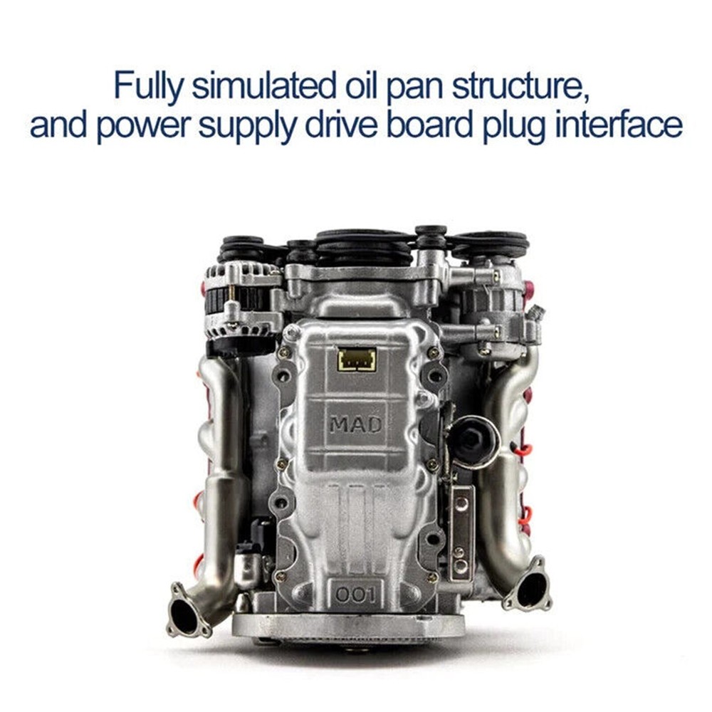 V8 Combustion Engine Model Building Kits Internal DIY Hobby For Adults