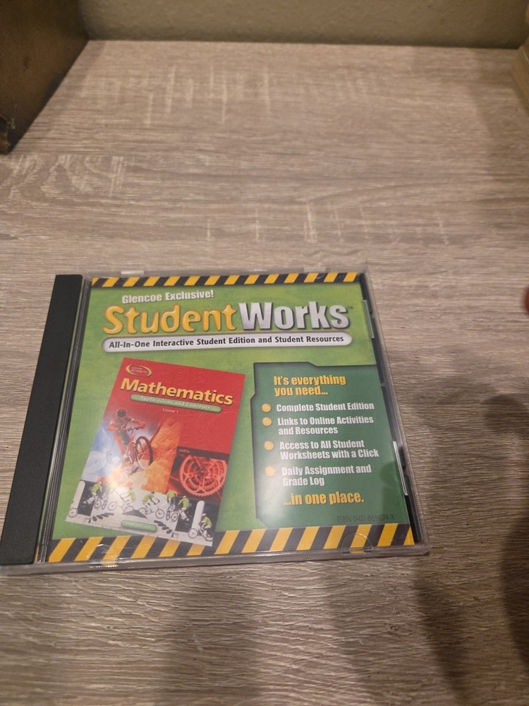 Glencoe Mathematics Student Works All-In-One Interactive Student Edition CD