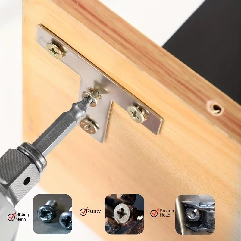 4 x Screws Studs Extractor Broken Damaged Bolts Screw Remover Puller Tool Set