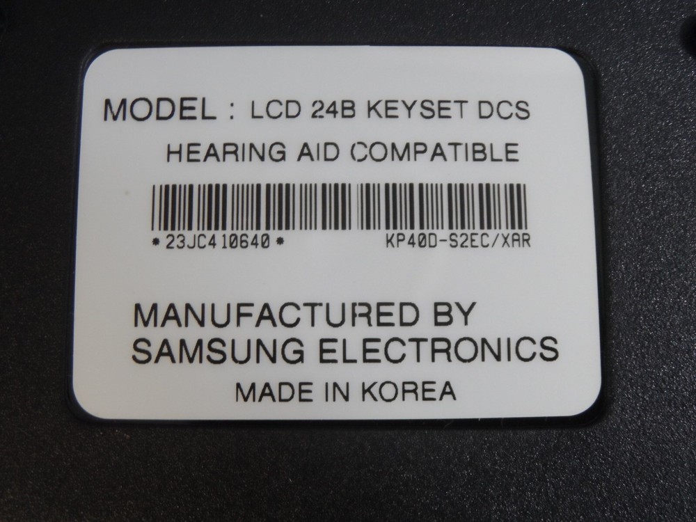 Samsung 24 Button LCD Display Phone 24B Black DCS 24 B