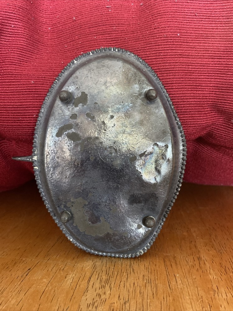 1890's Forbes Silver Co. Unique Silver Plate Cigar Presentation Dish