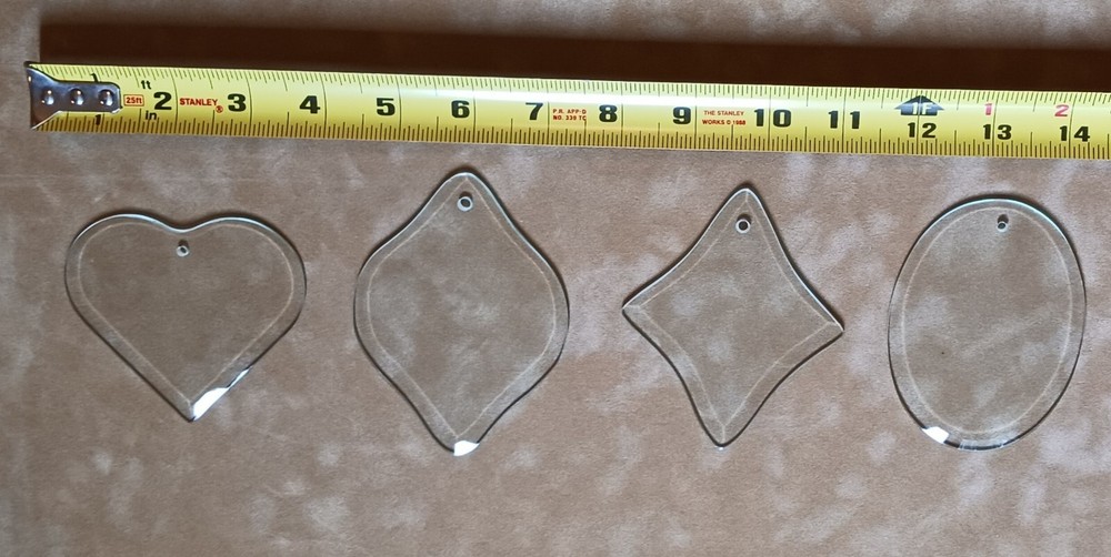 Beveled Glass Ornament/Suncatcher Blanks