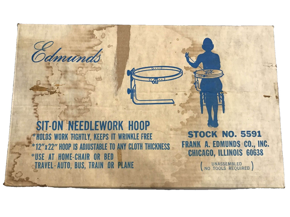 Frank Edmunds Sit-On Needlework Hoop 12”x 22” #5591