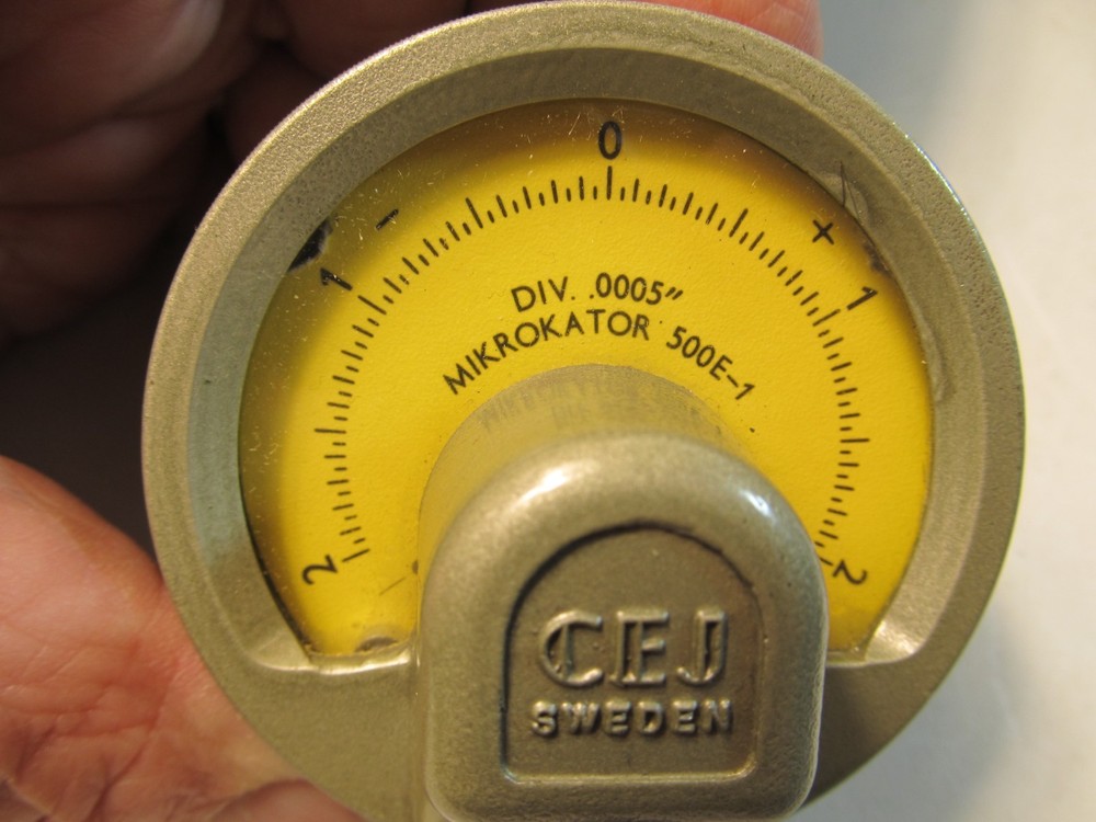 CEJ MIKROKATOR 500 E-1 Dial Indicator .0005" Precision Comparator
