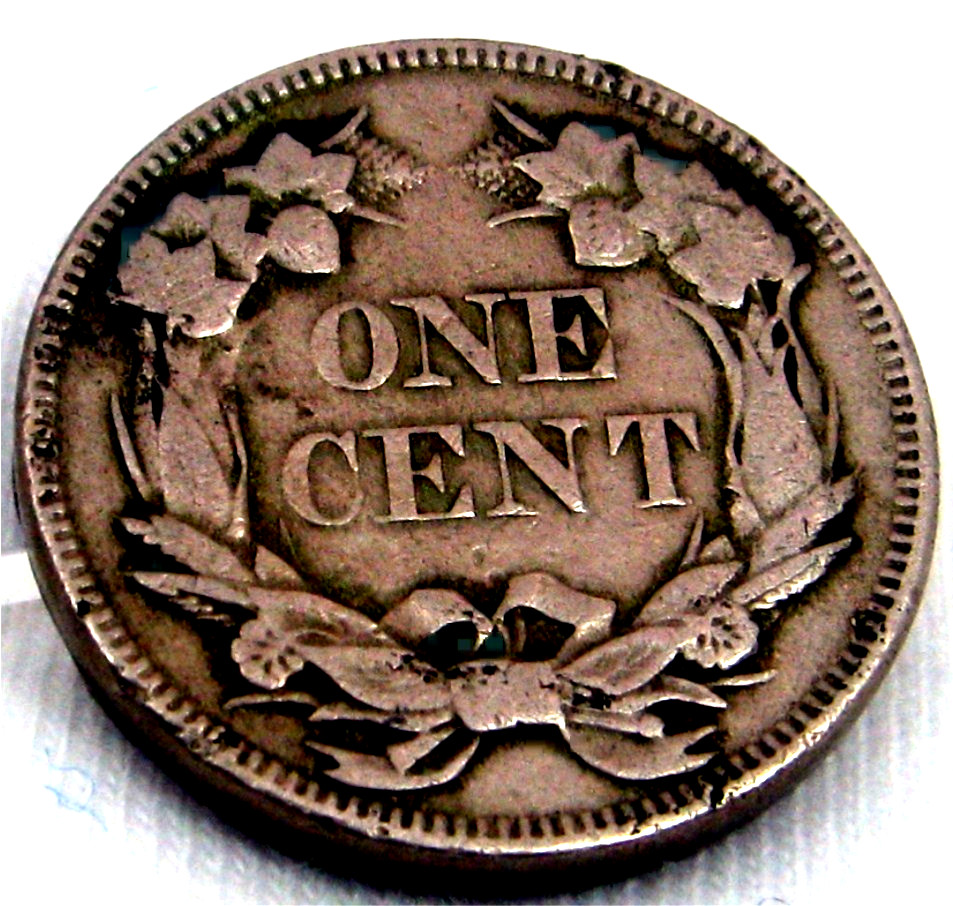 1857 FLYING EAGLE SMALL CENT " AMERICS'S FIRST SMALL SIZED CENT " # 349-3-6
