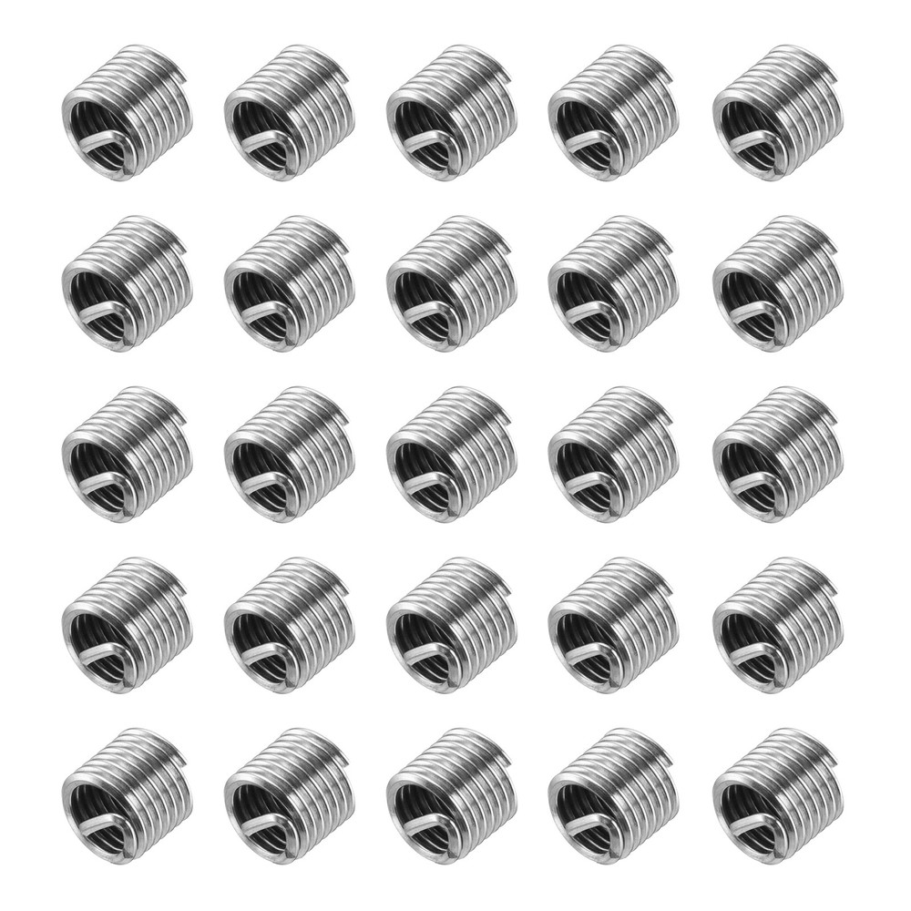 80pcs Wire Thread Inserts M6 x 1 1D Helical Threaded Sleeve