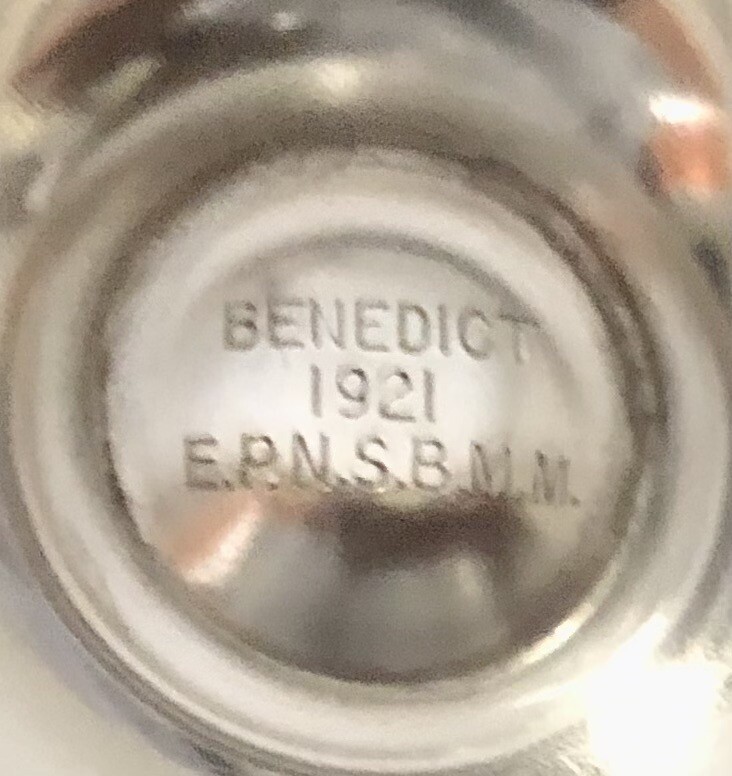 Antique Benedict 1921 Silverplate Creamer E.P.N.S.B.M.M.