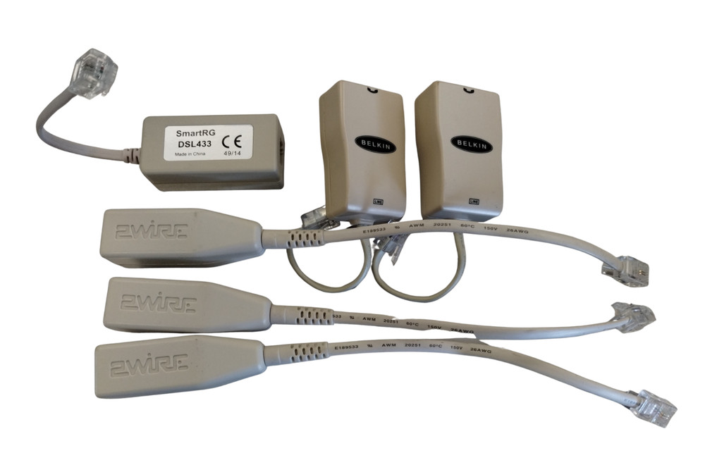DSL Filters from Belkin, 2Wire, SmartRG 6 Pcs
