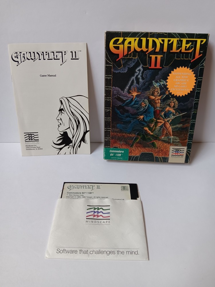 Commodore 64 Gauntlet II/2 Computer Game Software Tested/Works