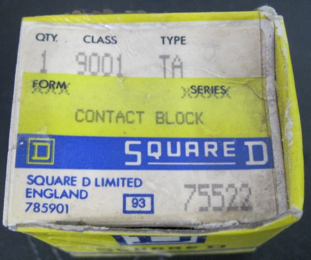 Square D 9001 TA Contact Block