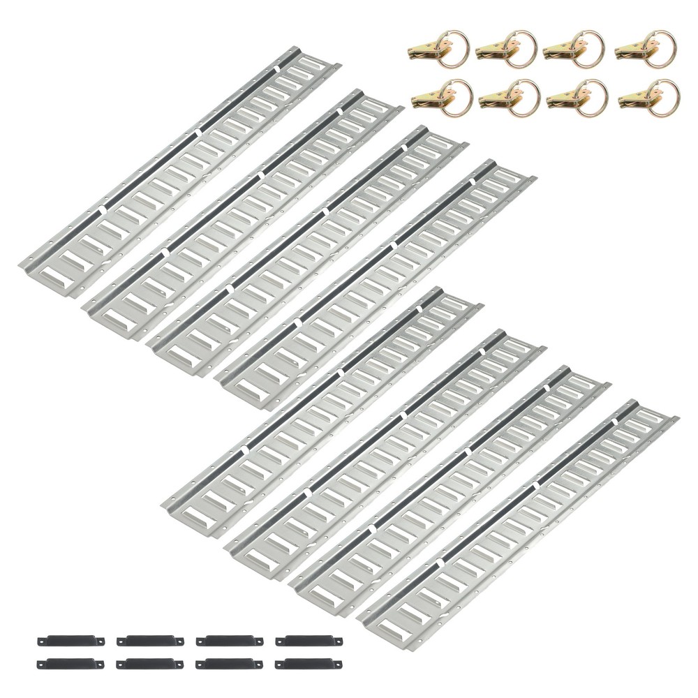 LABLT Heavy Loads 24 Pack 3' E Track Tie Down Rail System For Trucks Trailers