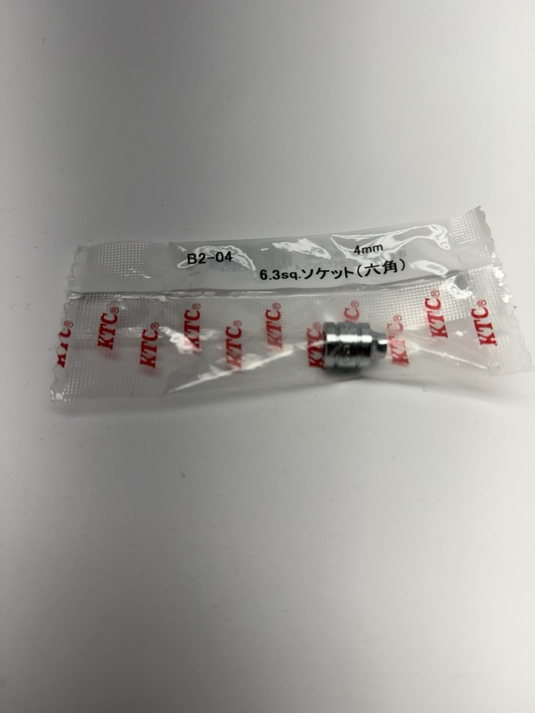 KTC B2-04, 1/4in Sq. Socket (6Pt.), 4mm