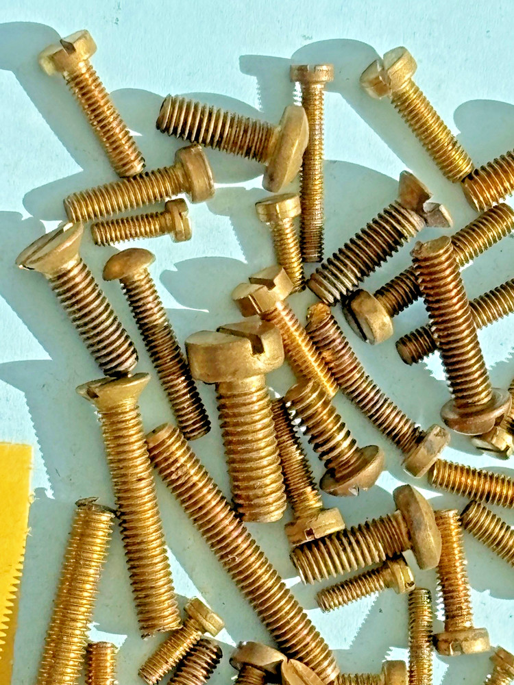 Clock brass Screws Bolts BA mix size model engineer steam engine Clock Maker