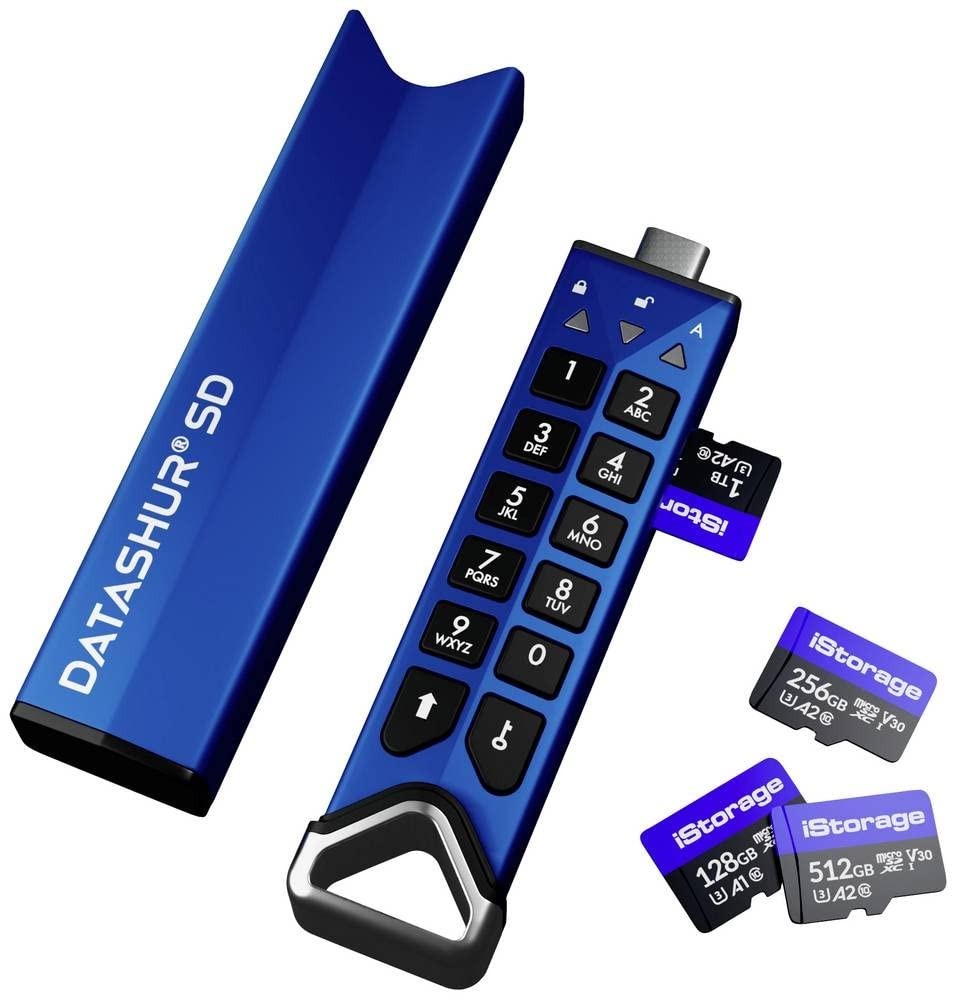 iStorage datAshur SD   Encrypted USB flash drive with removable iStorage microSD