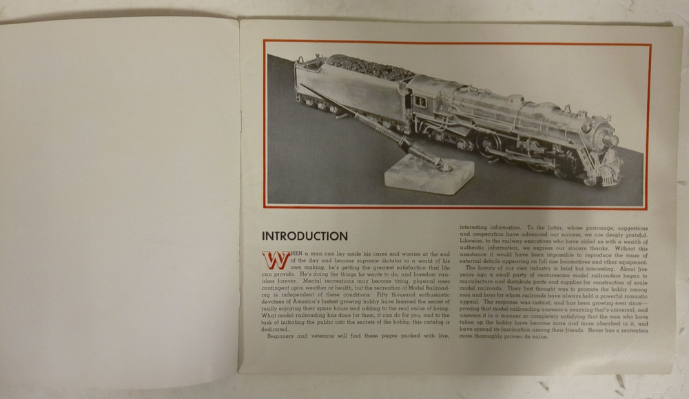 RARE 1937? Scale-Craft Trains Catalog