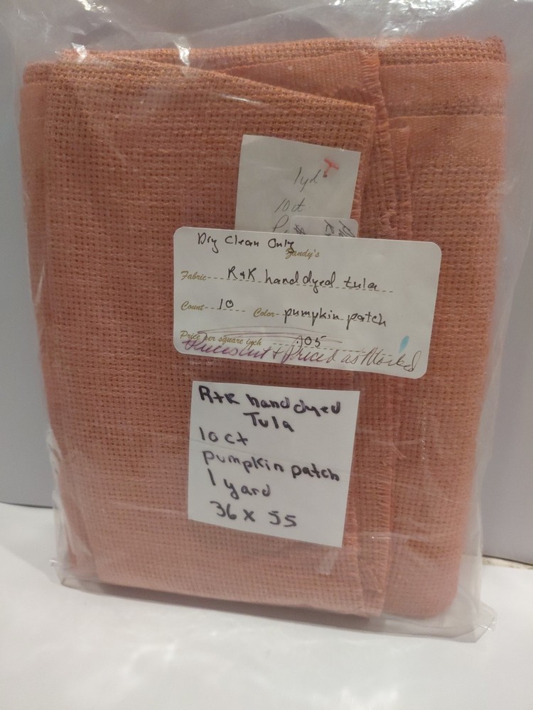 R&R 10 count Tula Linen Pumpkin patch 1 Yard