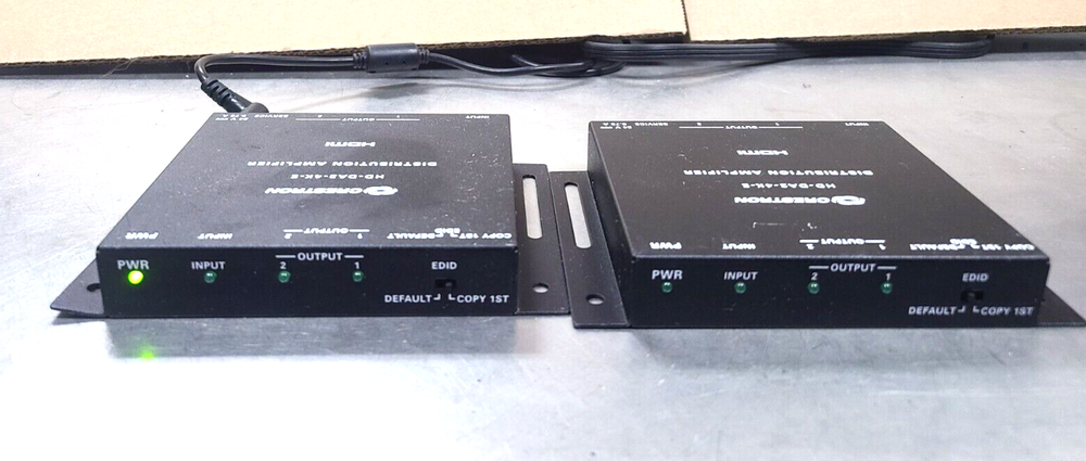 2X CRESTRON HD-DA2-4K-E Distribution Amplifier HDMI, working
