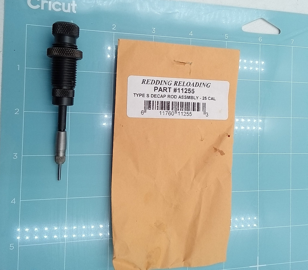 Redding Reloading #11255 Type S Decap Rod Assembly 25Cal
