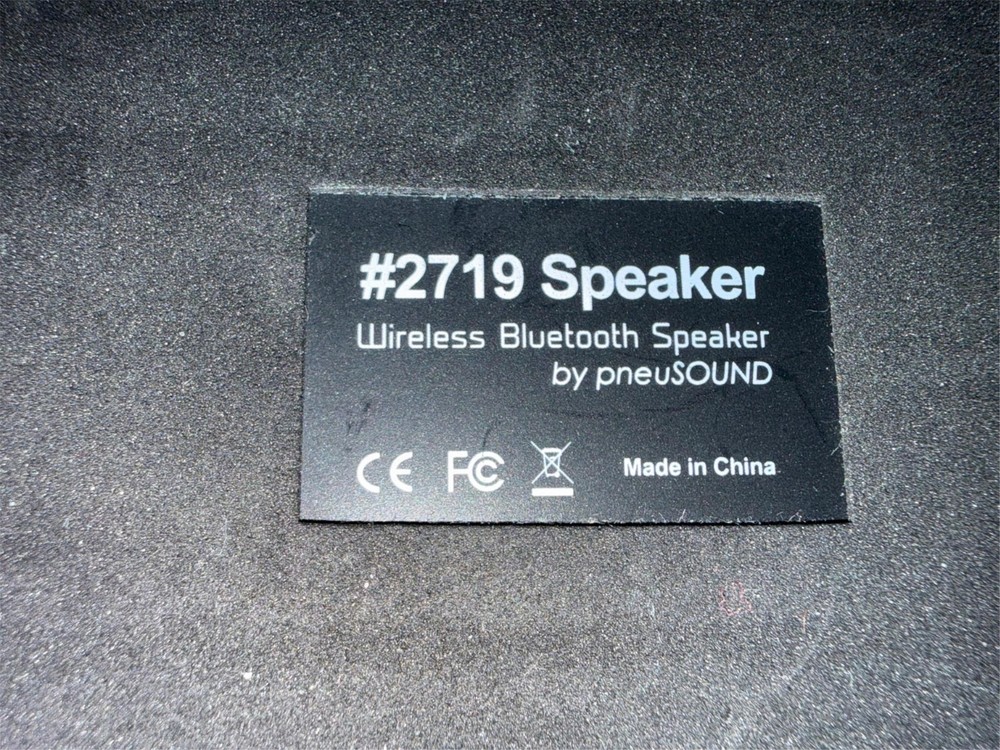 PNEUSOUND WIRELESS BLUETOOTH SPEAKER #2719 AS IS