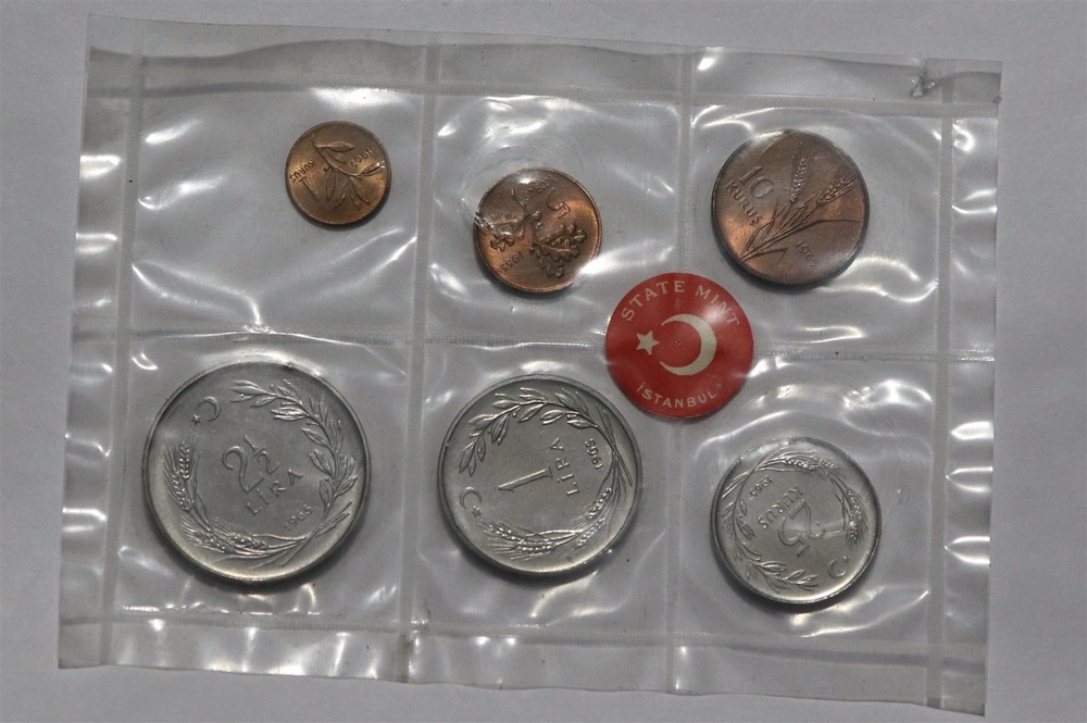 🧭 🇹🇷 TURKEY 1965 MINT SET B88 #34 CG23