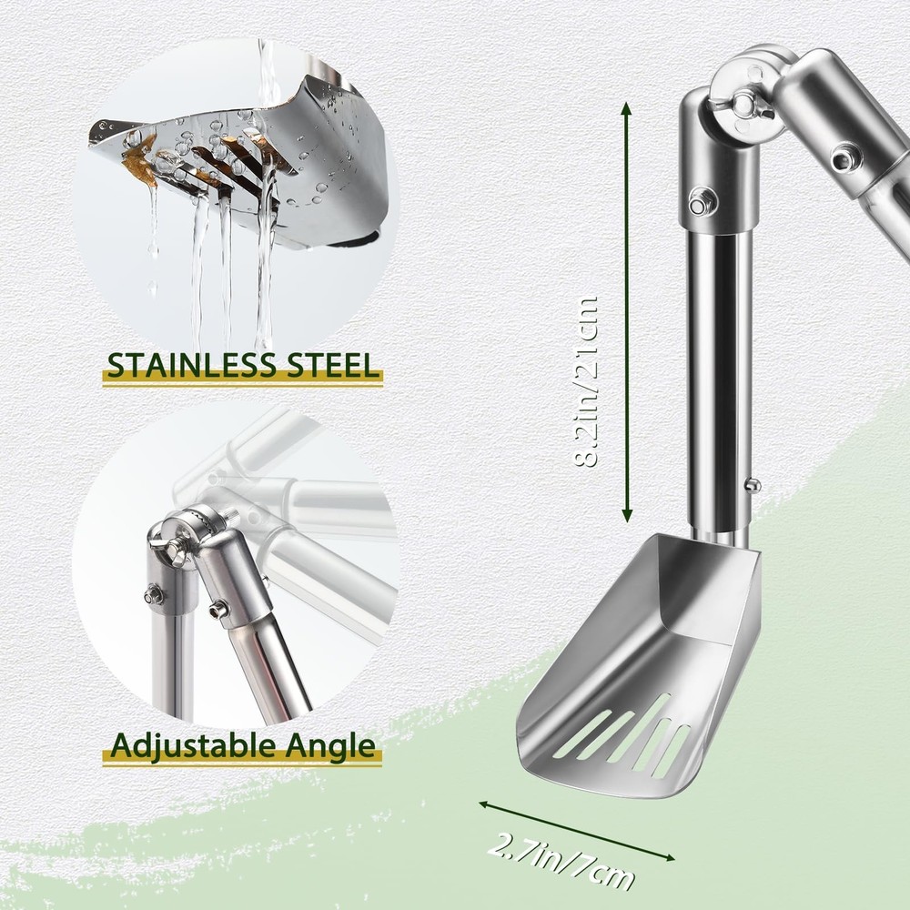 Gutter Cleaning Tools, 6.4FT Gutter Cleaner with Pole & Gutter Brush, Gutter ...