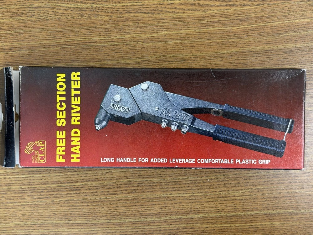 Free Section Hand Rivet Tool With Swivel Head
