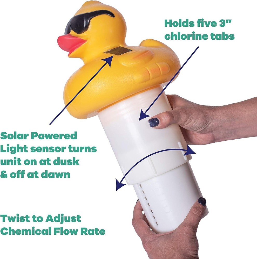 Game Solar Lighted Chlorinator Derby Duck (8002)