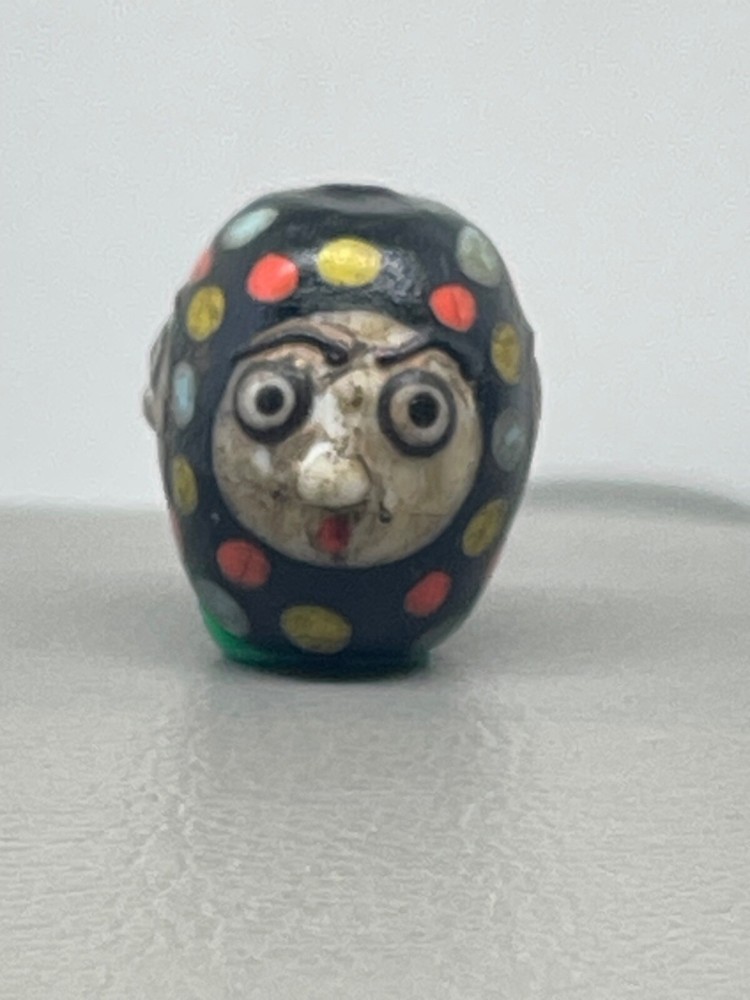 Ancient Roman Three Sides Face Bead