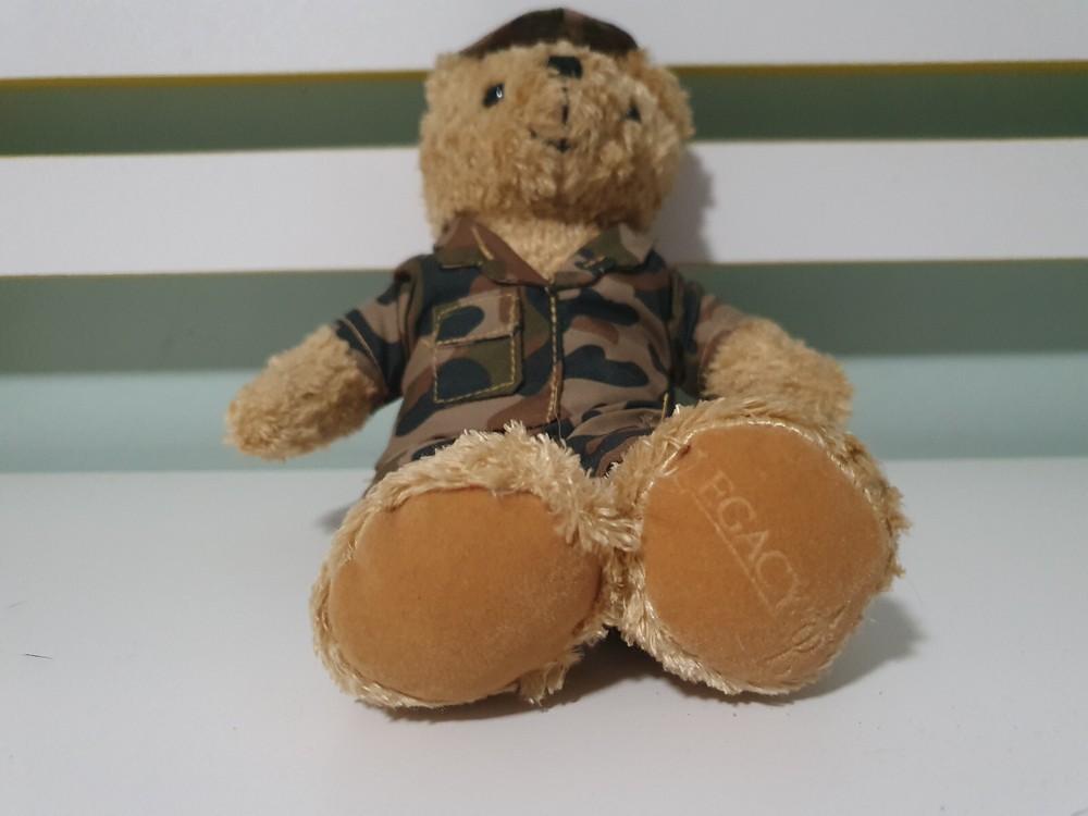 LEGACY TEDDY BEAR AIR FORCE GREEN CAMO 22CM