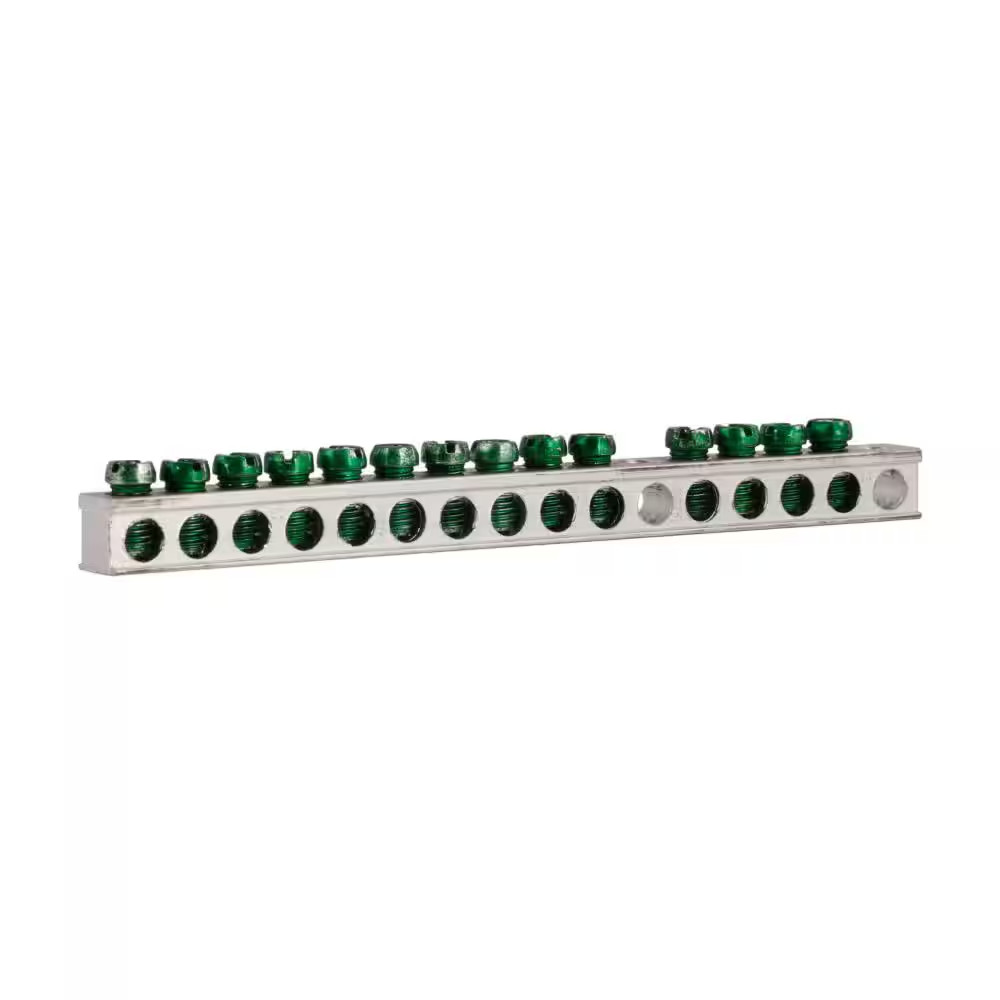 BR and CH 14 Terminal Plug-On Neutral Ground Bar