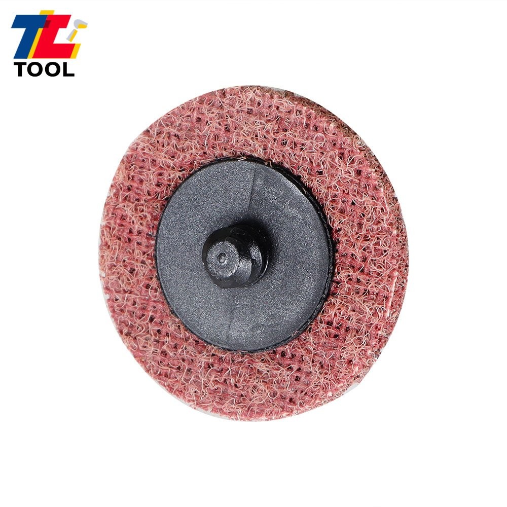 50Pcs 2" Surface Conditioning Discs Roll Lock Die Grinder Sanding Pads