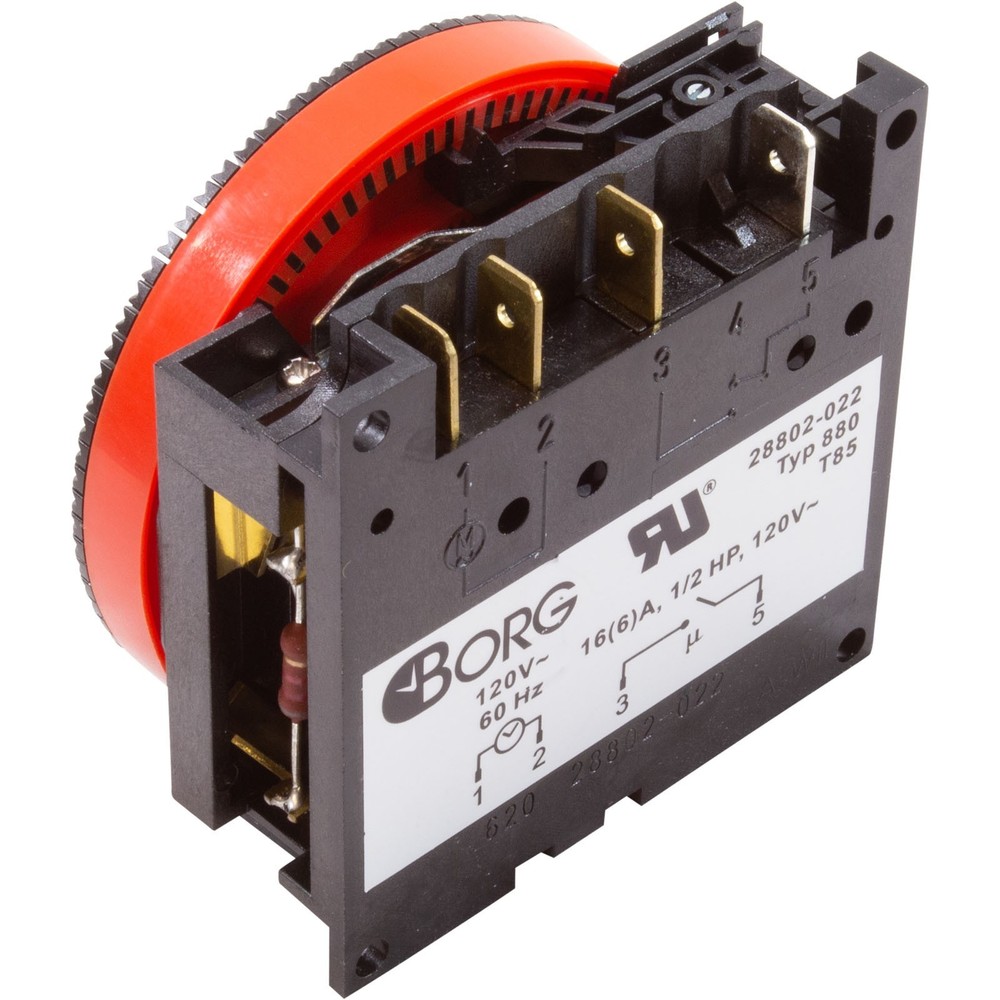 Timer, Diehl, SPST, Panel Mount, 115v, 7day : TA4073