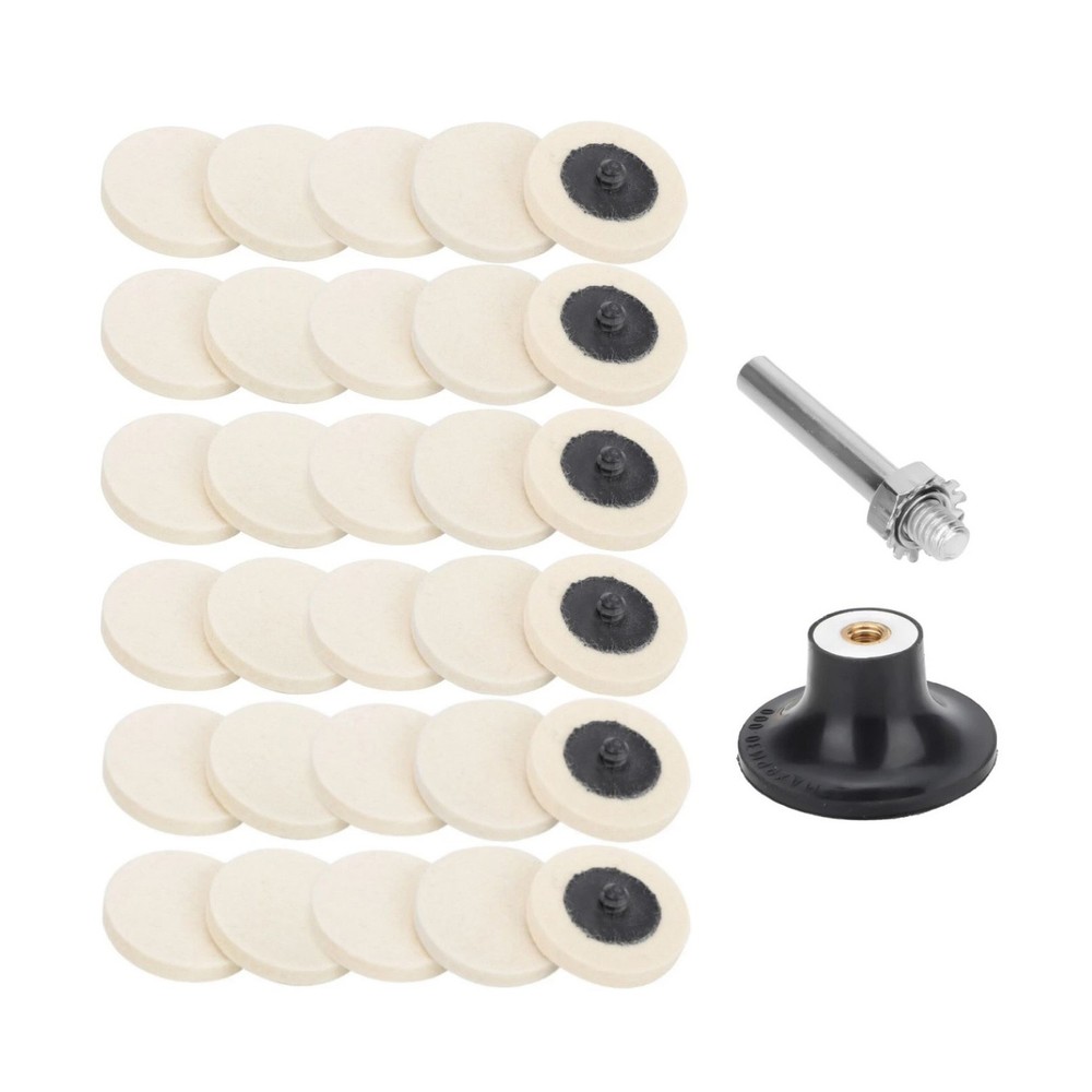 Wool Pads Disc Pad Holder Compatible For various polishing and buffing tasks