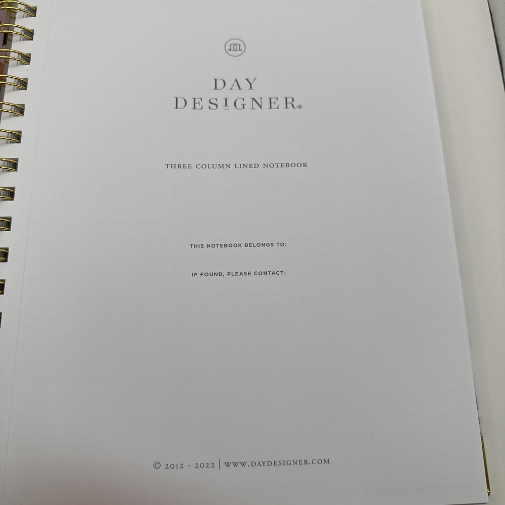 Day Deaigner Hardcover Lined Notebook. Blurred Spring