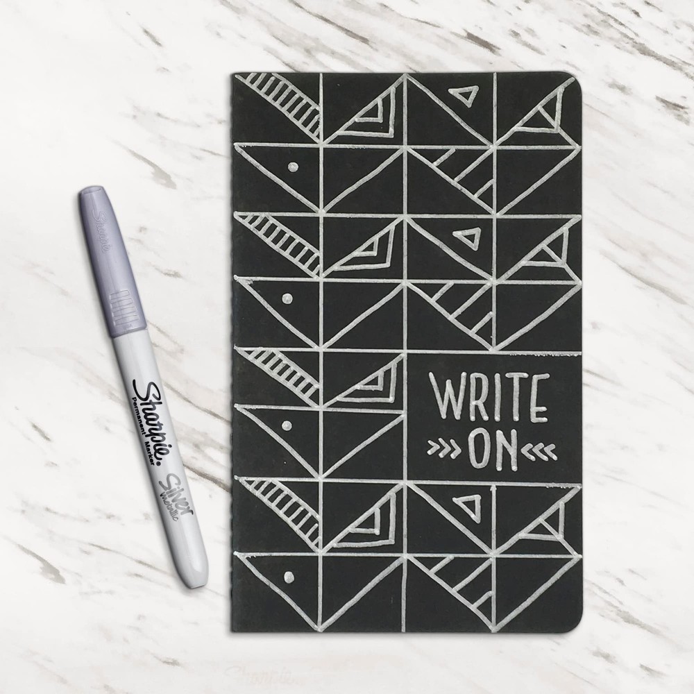 Metallic Permanent Markers, Fine Point, Silver, 4 Count - Sharp Writing Tools