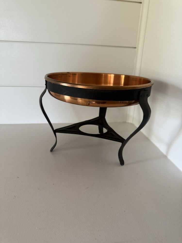 Vintage Copper And Brass Chafing Dish. *Base Only*