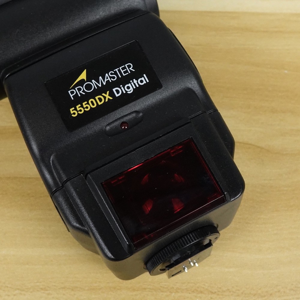 Promaster 5550DX Digital Flash AF Tested Working FOR OLYMPUS OM MOUNT