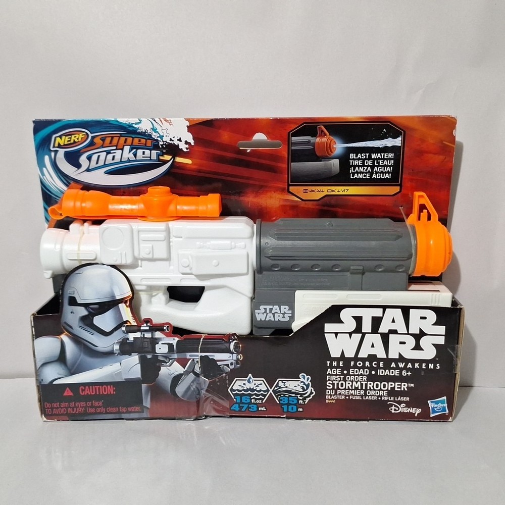 Star Wars NERF Super Soaker First Order Stormtrooper Blaster Hasbro, 2015