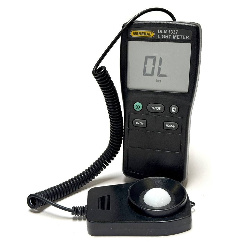 General Tools DLM1337 Jumbo Display Digital Light Meter Wide Range