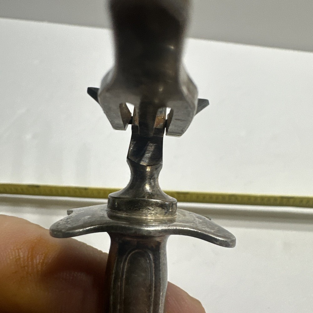 Holmes Edwards Silver Handled Carving Fork - Monogrammed Art Nouveau Pattern