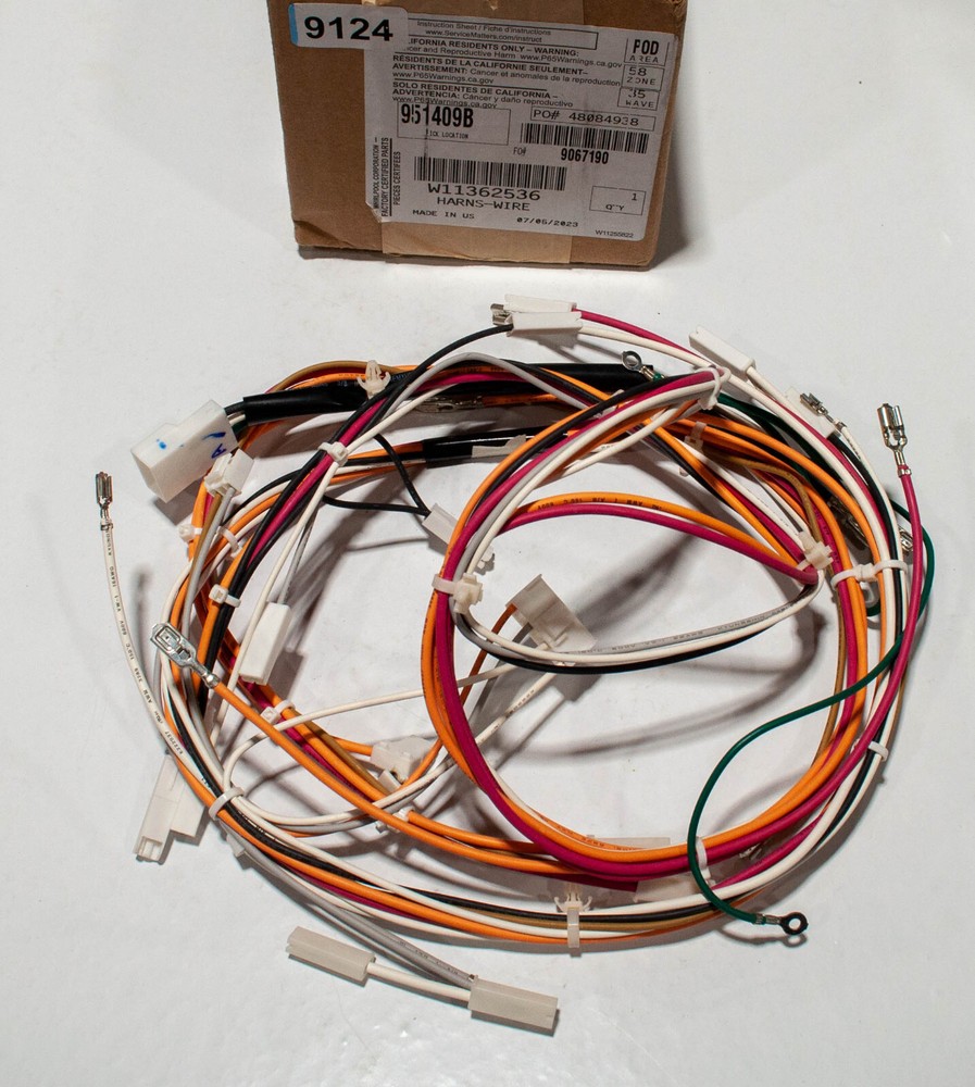 Whirlpool w11362536 Microwave Wire Harness