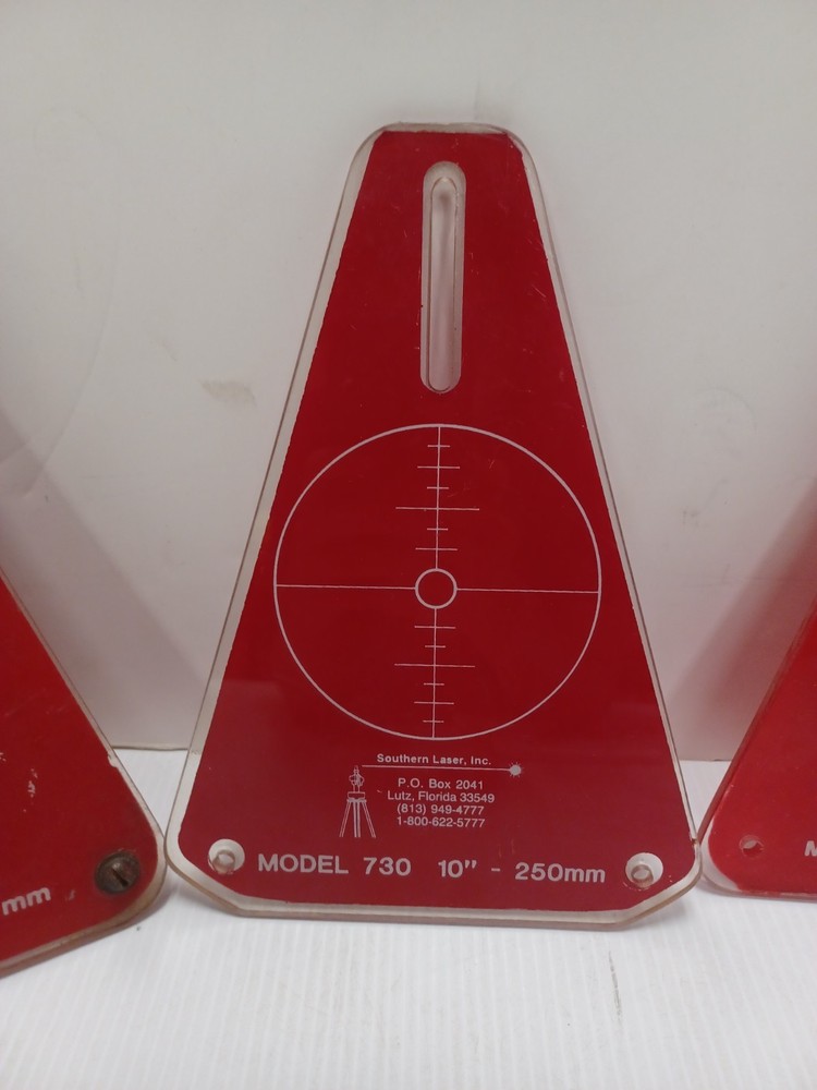 Laser Tech Model 730 Alignment Target Plate 10"-250mm Bundle | #182